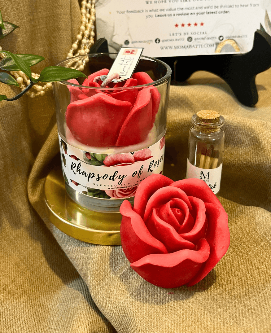 Rhapsody of Roses Candle - Momabatti