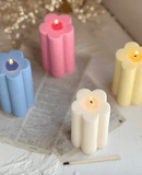 Daisy Pillar Candle - Momabatti