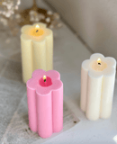 Daisy Pillar Candle - Momabatti