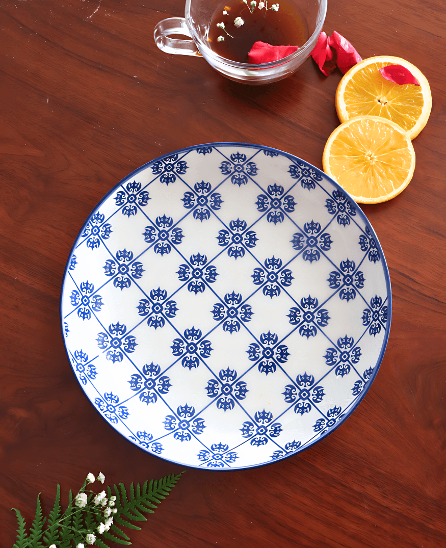 Imperial Indigo Appetizer Plate - Momabatti