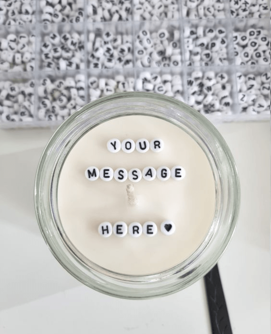 Secret Message Custom Candle - Momabatti